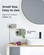 LENCENT 2 Pack EU to UK Plug Adapter