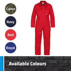 Fort - Tearaway Junior Coverall - Junior Kids Overall - Features Velcro Fastening -Secure Pockets - Durable - Kids Boiler Suit - Handy Overalls for Children