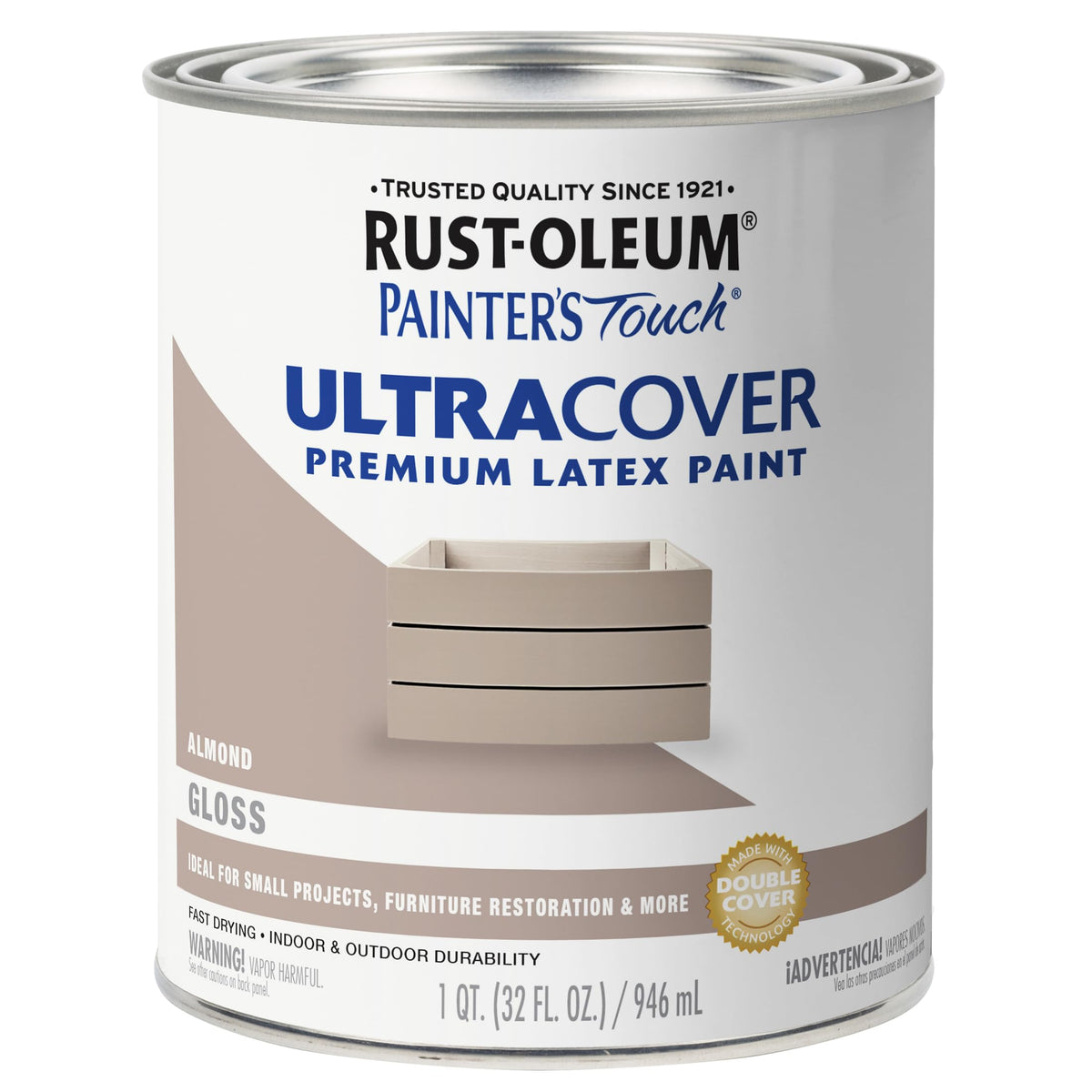 Rust-Oleum Painter's Touch Latex Brush-On Paint, Flat Black