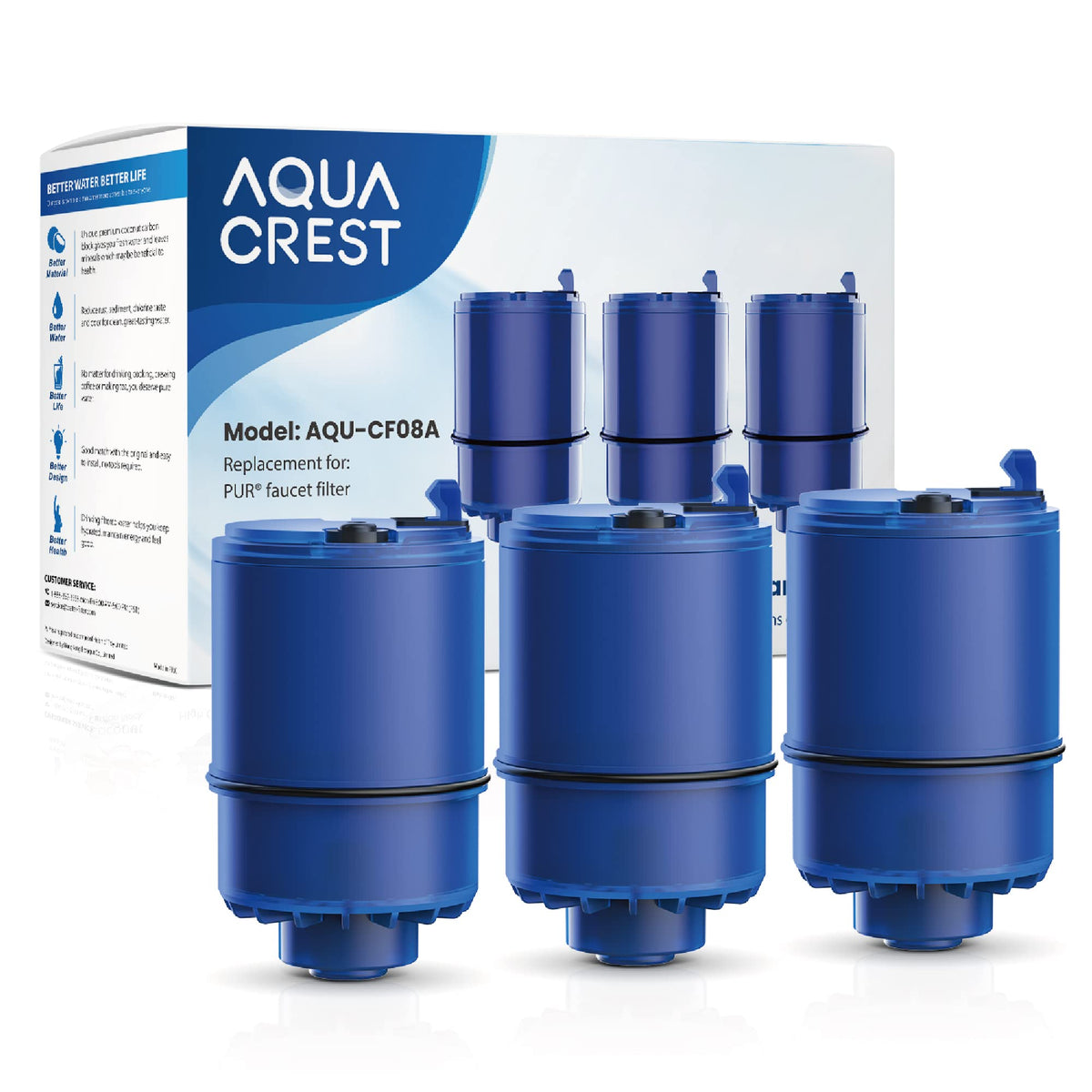 AQUA CREST Filter Replacement for PUR® Plus Water Filter Replacement