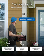 Tapo TC82 2K Battery Outdoor Security Camera Wireless
