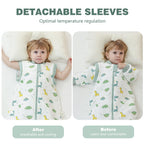 Baby Sleeping Bag with Feet, 2.0 Tog, Removable Sleeves 6-18 months