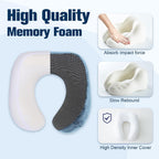 Cirorld Travel Pillow for Airplane, Neck Pillow for Travel, Memory Foam Travel Neck Pillow for Adults, Adjustable & Compact Flight Pillow, Ergonomic Neck Cushion, With Ear Plugs, Eye Mask, Carry Bag