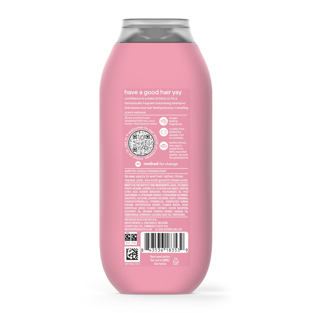 Method Daily Zen Shampoo, Cucumber & Green Tea, Sulphate Free, 350ml