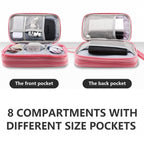 Teskyer Travel Cable Organiser Bag, Travel Essential, Dark Green