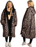 OHS Adults Drying Robe, Water-Resistant Changing Robe Gifts for Women Comfy Sherpa Privacy Robes for Women Men, Stay Dry Jacket Swimming Camping Drying Robes - S/M, L/XL