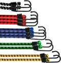 ANSIO Bungee Cords with Hooks, UV-Resistant Bungee Straps, 12 Pack Assorted