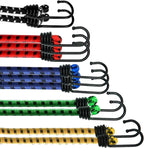 ANSIO Bungee Cords with Hooks, UV-Resistant Bungee Straps, 12 Pack Assorted