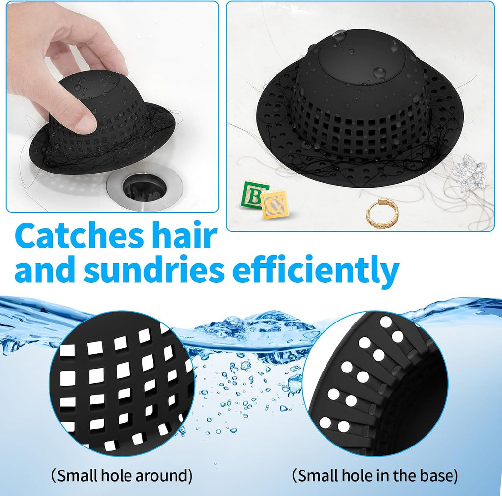 Aluvor Shower Drain Hair Catcher Bathtub Drain Cover Sink Drain Protector
