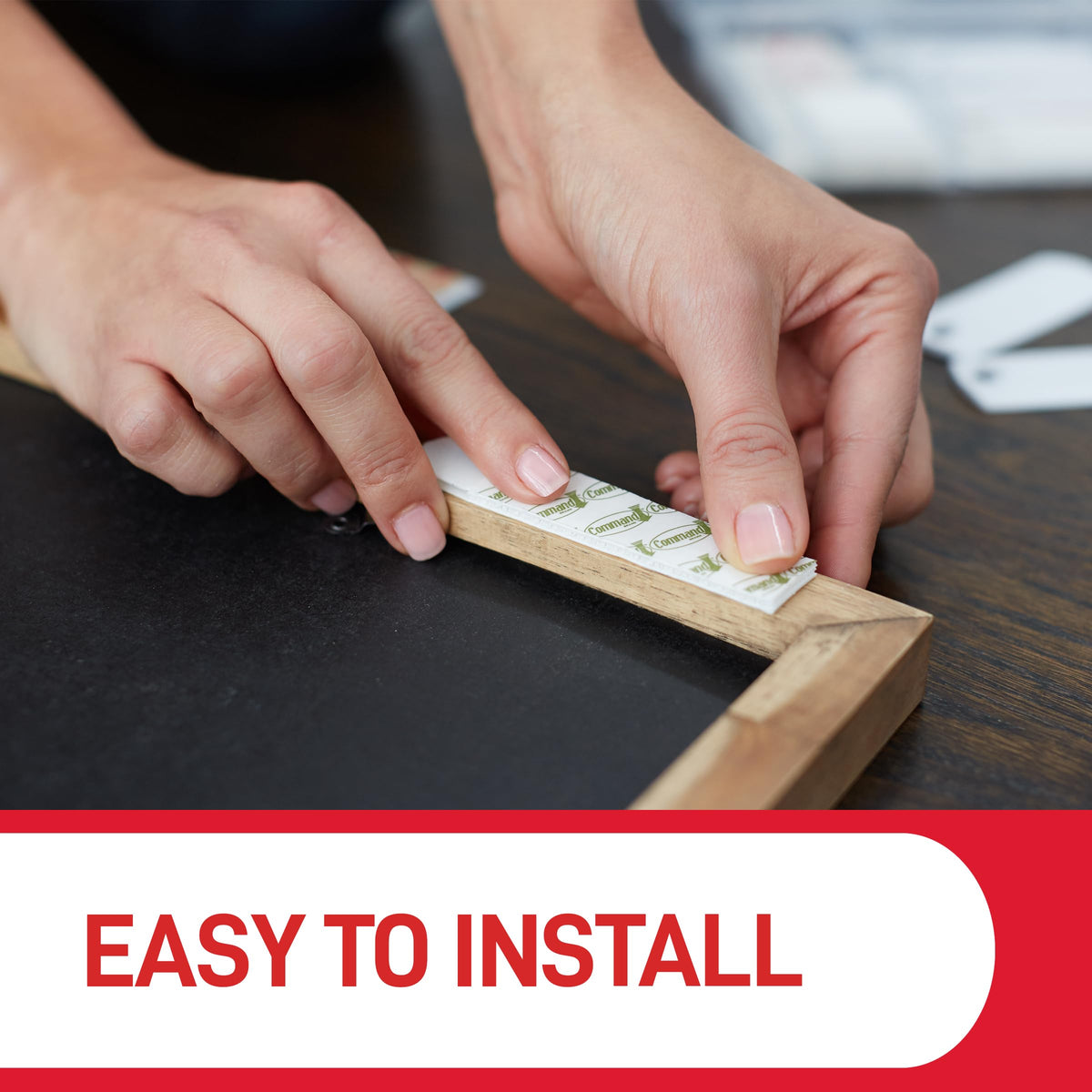 Command Large Canvas Hanger, White, 1 Hook and 2 Adhesive Strips
