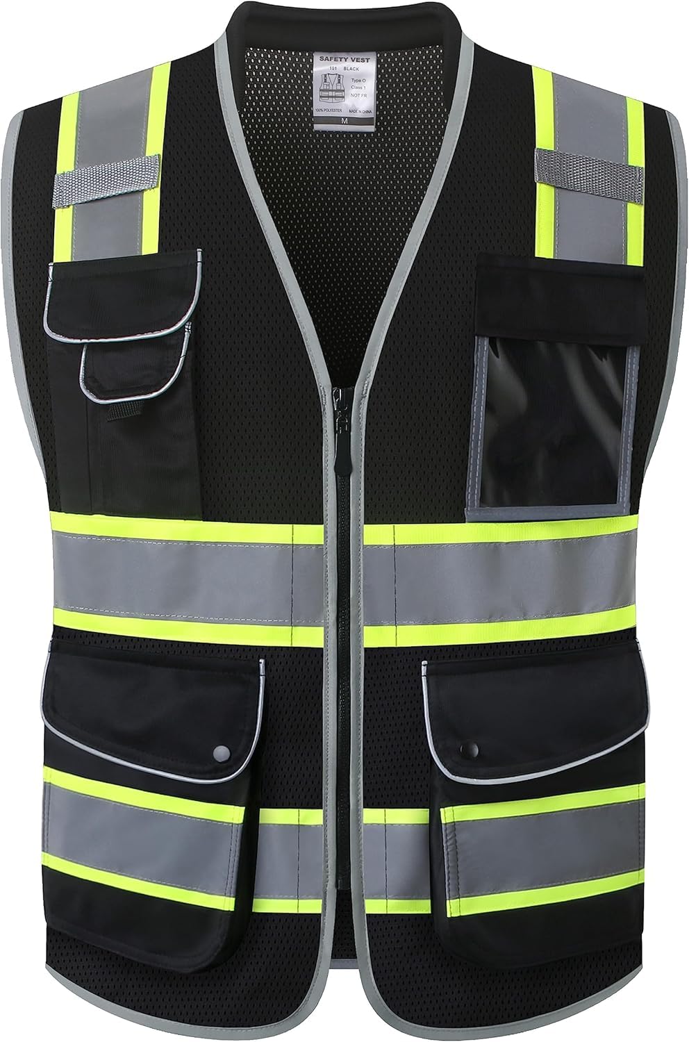 JKSafety Safety Vest for Men Women Reflective Hi Vis JK150 Green 3XL