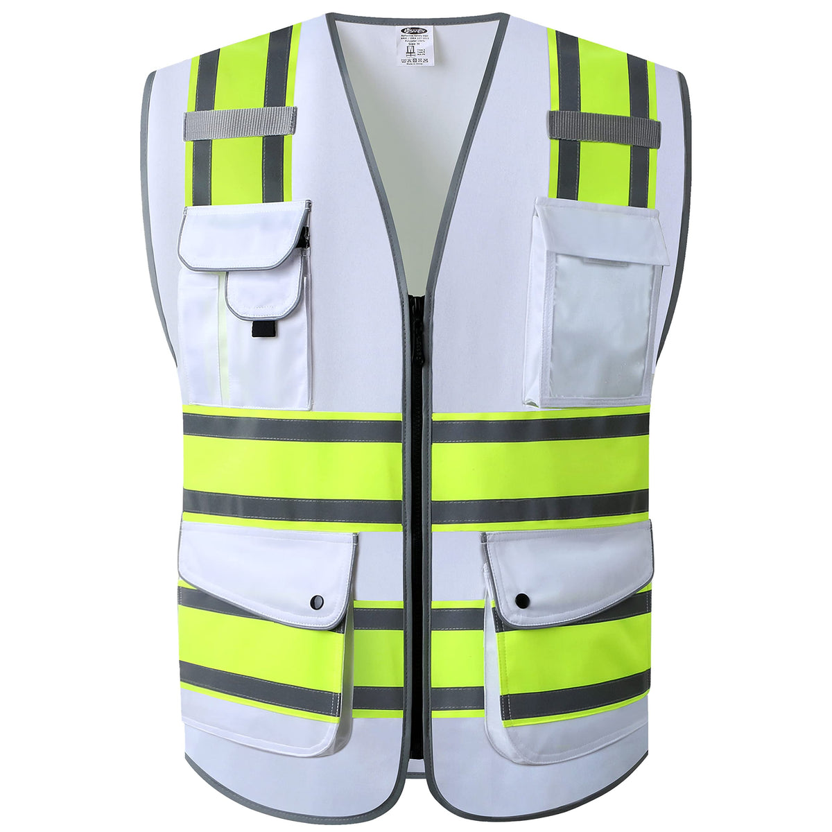 JKSafety Safety Vest for Men Women Reflective Hi Vis JK150 Green 3XL