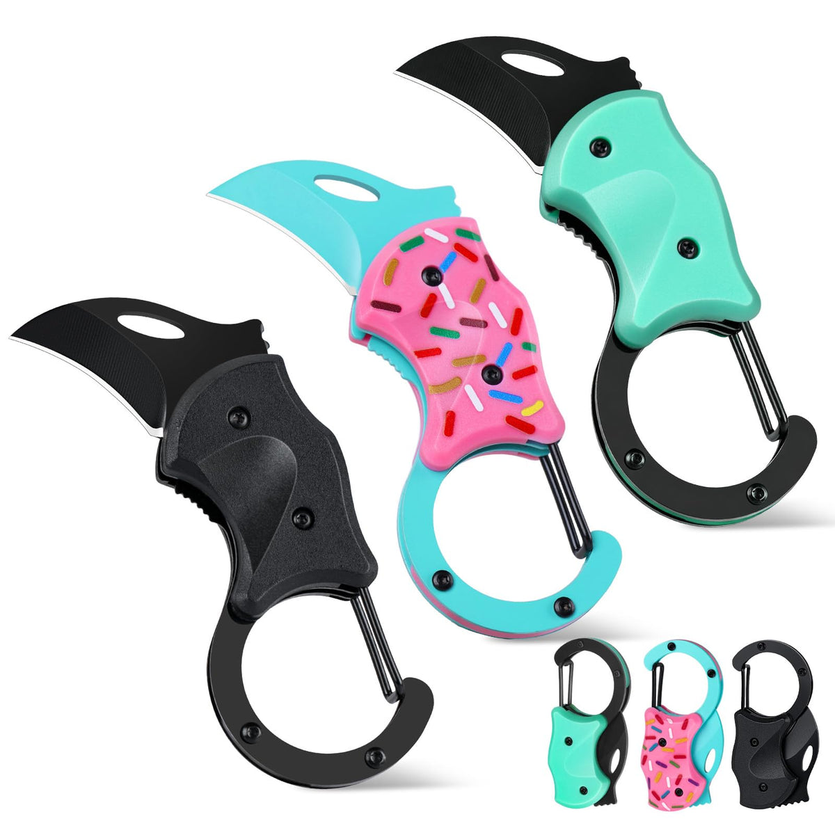 FUNBRO Small Pocket Knife, Cool Box Cutter with 1.34 Inch Sharp Blade