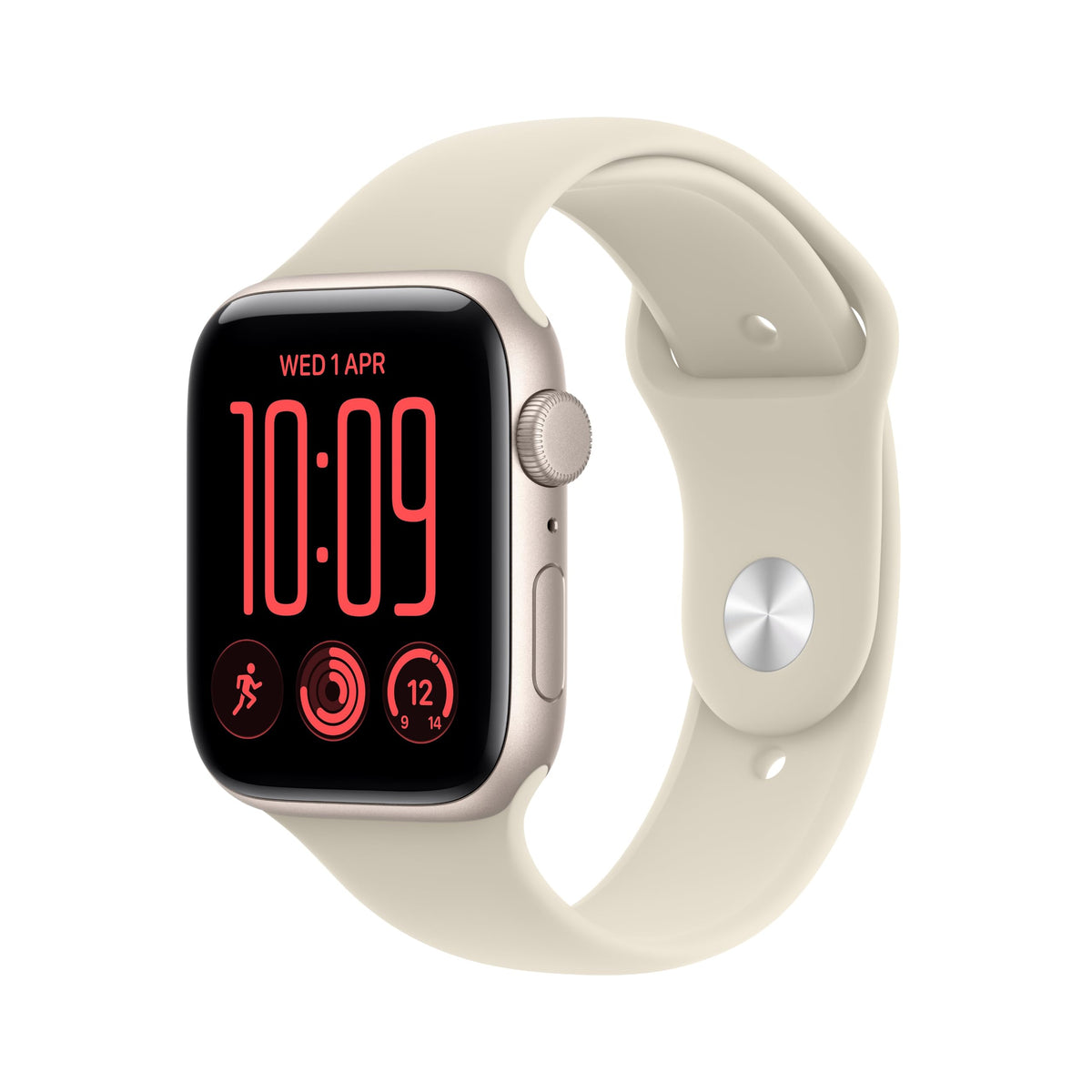 Apple Watch SE 3 GPS 40mm Smartwatch with Starlight Aluminium Case with Starlight Sport Band S/M. Fitness and Sleep Trackers, Heart Rate Monitor, Always-On Display, Water Resistant