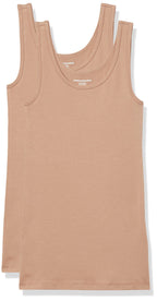 Amazon Essentials Women's Slim-Fit Vest, Pack of 2