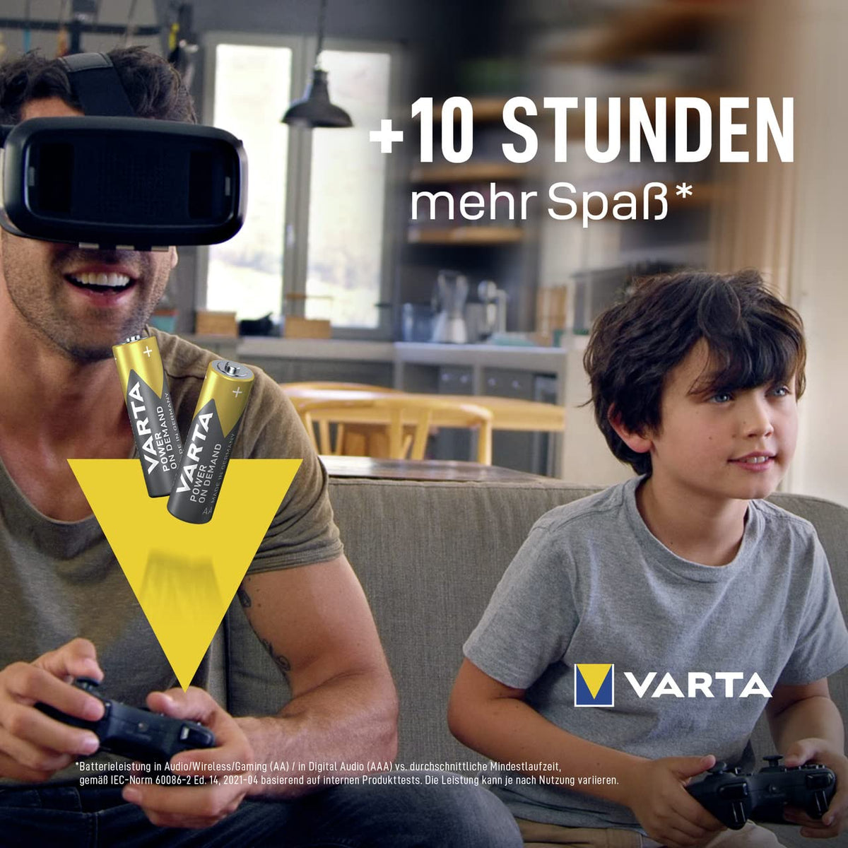 VARTA Batteries AAA, rechargeable, Pack of 16, Power on Demand, 1000 mAh
