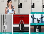 ZHEGE Combination Padlock, 4 Digit Combination Locker Padlock (Red)