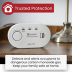 Kidde 5CO Carbon Monoxide Alarm and Detector with AA Batteries - 10 Year Sensor Life CO Alarm for Home