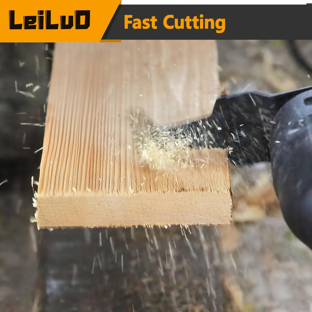 LEILUO 32Pcs Oscillating Tool Blades Wood Metal Multitool Blades Set