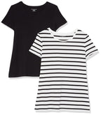 Amazon Essentials Women's Regular-Fit Short-Sleeve Crewneck T-Shirt, Multipacks