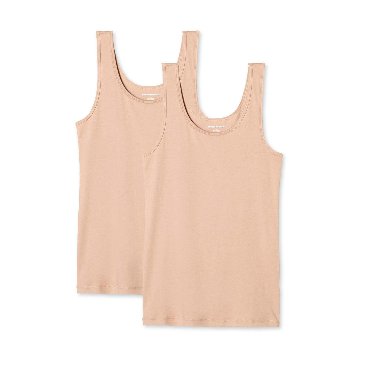 Amazon Essentials Women's Slim-Fit Vest, Pack of 2