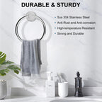 SetSail Towel Holder for Bathroom Wall Matte Black Towel Ring