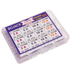 BOJACK 3 Values 42 pcs 3 5 13 A amp 240 V Volt Household Mains Plug Fuse 6.3x25 mm 0.25x1Inch BS1362 Ceramic Tube Cartridge Fuses Assortment Kit packag in a Clear Plastic Box
