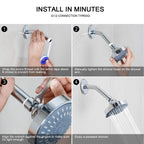 High Pressure Shower Head, HOPOPRO 5-Mode Fixed Showerhead, NBC Recommended