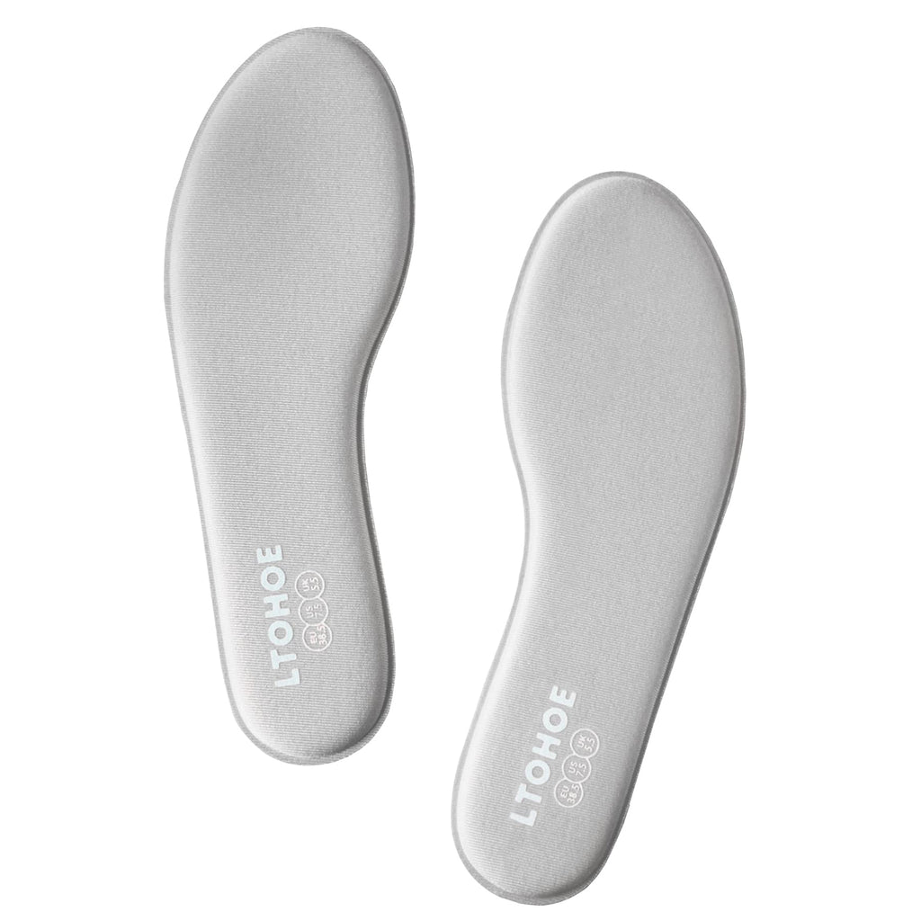 Memory Foam Insoles for Men and Women, Cushioned Shoe Insoles for Running Shoes, Trainers, Work Boots and Walking Shoes, Shock Absorbing Foot Pain Relief Comfort Inner Soles UK Size 3 to 12