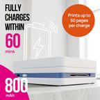 Nelko PP01 2x3 Portable Photo Printer with 20 Sheets, White