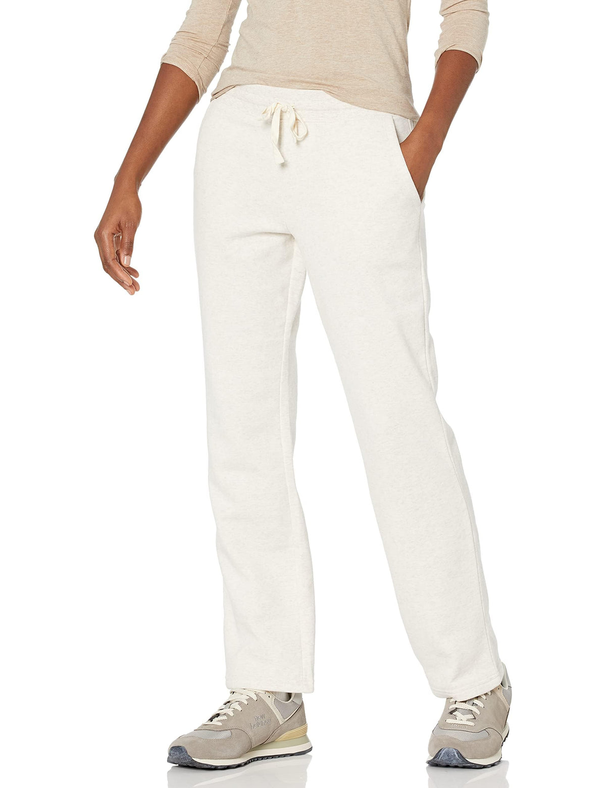 Amazon Essentials Women's Straight Leg Sweatpants with Drawstring for Women, Fleece