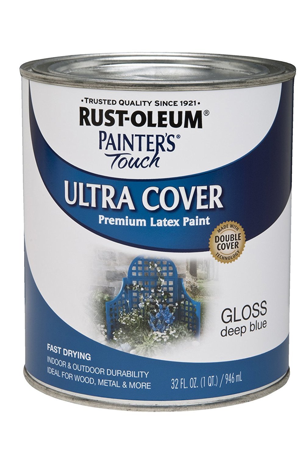 Rust-Oleum Painter's Touch Latex Brush-On Paint, Flat Black