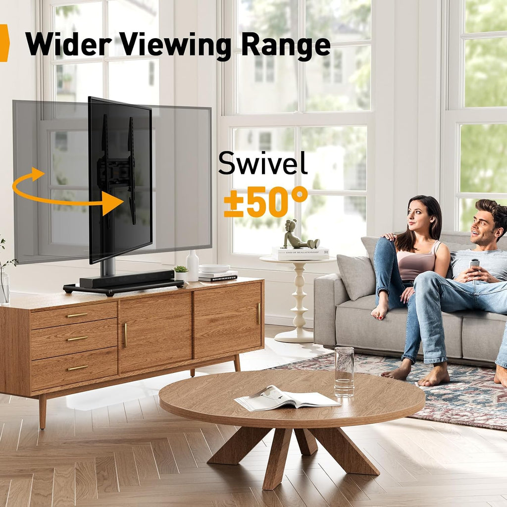 PERLEGEAR Universal Swivel TV Stand for 24-60 inch TVs up to 45kg