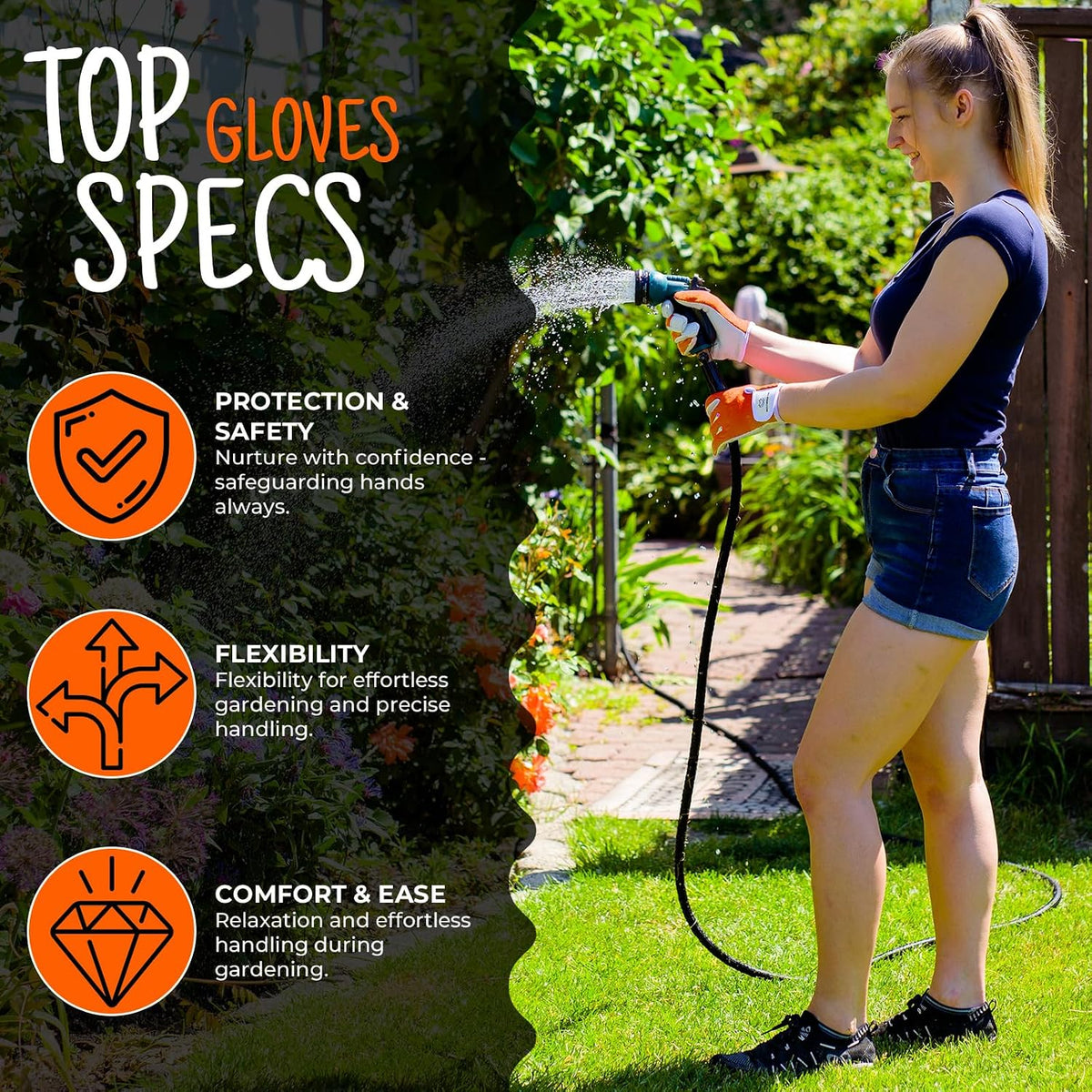 WESTWOOD FOX Ladies/Mens Leather Gardening Gloves Thorn Proof Rigger Garden work gloves, Safety Working Gloves, Premium Quality (Babypink, M)