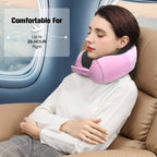 Cirorld Travel Pillow for Airplane, Neck Pillow for Travel, Memory Foam Travel Neck Pillow for Adults, Adjustable & Compact Flight Pillow, Ergonomic Neck Cushion, With Ear Plugs, Eye Mask, Carry Bag
