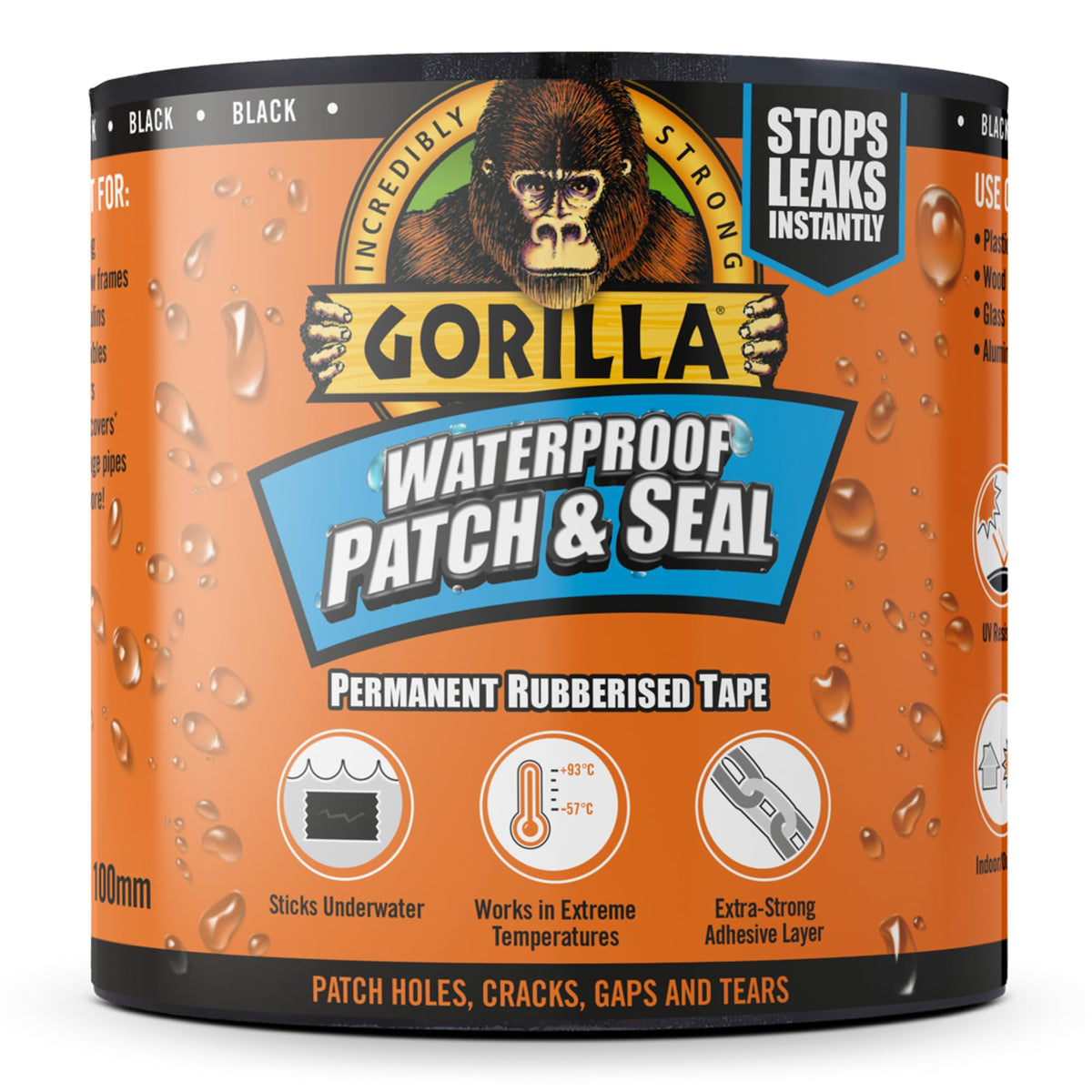 Gorilla Waterproof Patch & Seal Tape White 3m