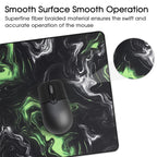 Gaming Mouse Mat/Large Mouse Pad 900 x 400 x 3mm / XXL mouse pad/large size | improved precision and speed | rubber base for stable grip on smooth surfaces | non-slip (90x40 Black)