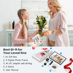 Frameo WiFi Digital Photo Frame 10.1 Inch - 1280x800 HD IPS Touch Screen Picture Frame Electronic, 32GB Memory, Auto Rotate, Wall Mountable, Digital PictureFrame for Sharing Photos and Videos