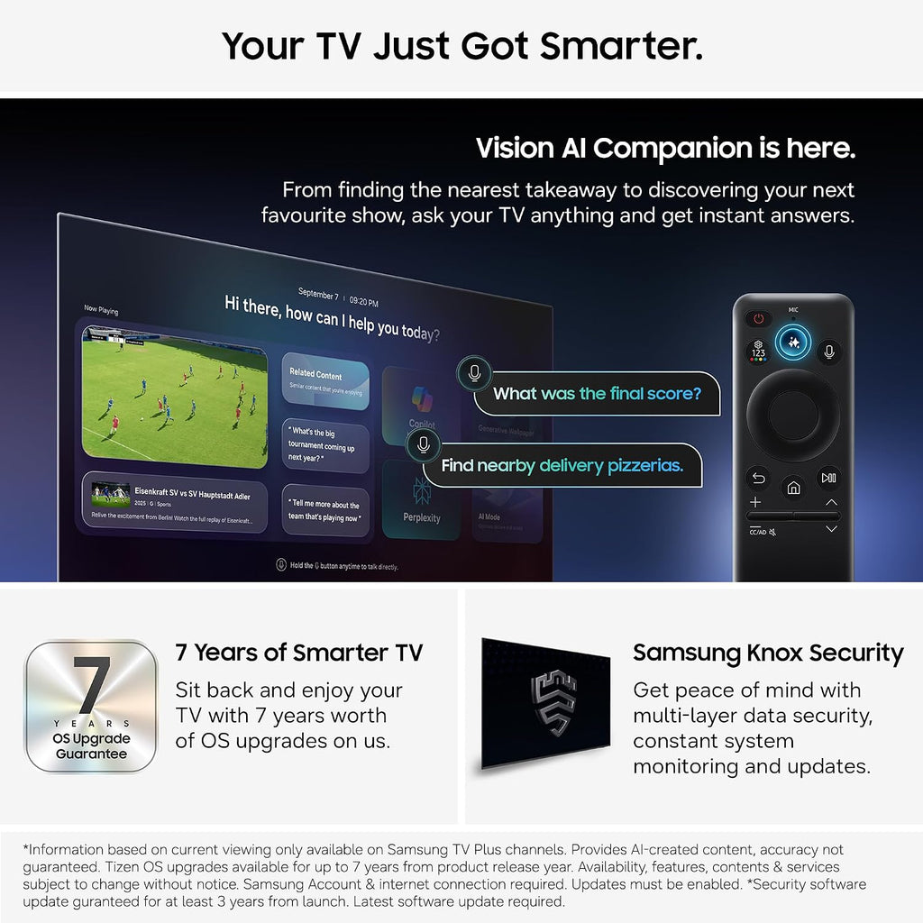 Samsung Smart TV 55-Inch U7020H Crystal UHD 4K TV, HDR10+, Motion Xcelerator, Dynamic Sound Pack, Gaming Hub, Knox Security, Vision AI Companion [2026]