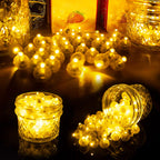 Aogist 200pcs 10-Colors Mini Lights with Hook,Long Standby Time Waterproof LED Balloon Light,Battery Powered,Ball Lamp for Balloon Paper Lantern Birthday Party Christmas Halloween
