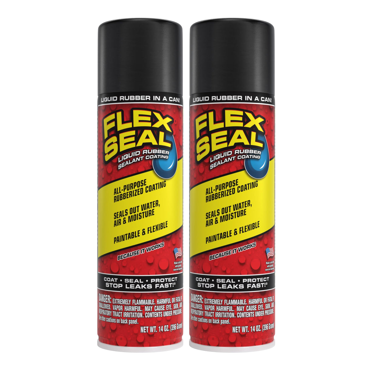 Flex Seal Spray Rubber Sealant Coating, Waterproof, Clear, 14 oz, 1-Pack