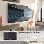 BONTEC TV Wall Bracket for 23-70 Inch TVs, Full Motion Wall Mount, 45 kg