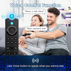 Voice Replacement Remote for Insignia TV/Fir‘eStick/Cube, AMZ Serie Stick(HD, 4K, 4K Max, Lite), Remote with Fir’eSearch, Easy Pairing for Insignia, Hisense, TCL, 3rd Gen Smart TVs