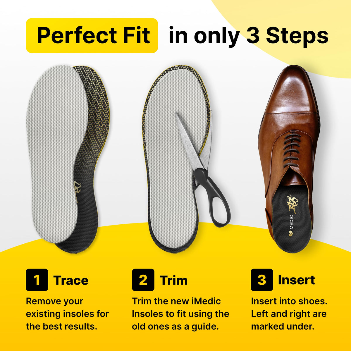 iMedic Orthotic Insoles for Plantar Fasciitis, Size XS UK 4-5.5