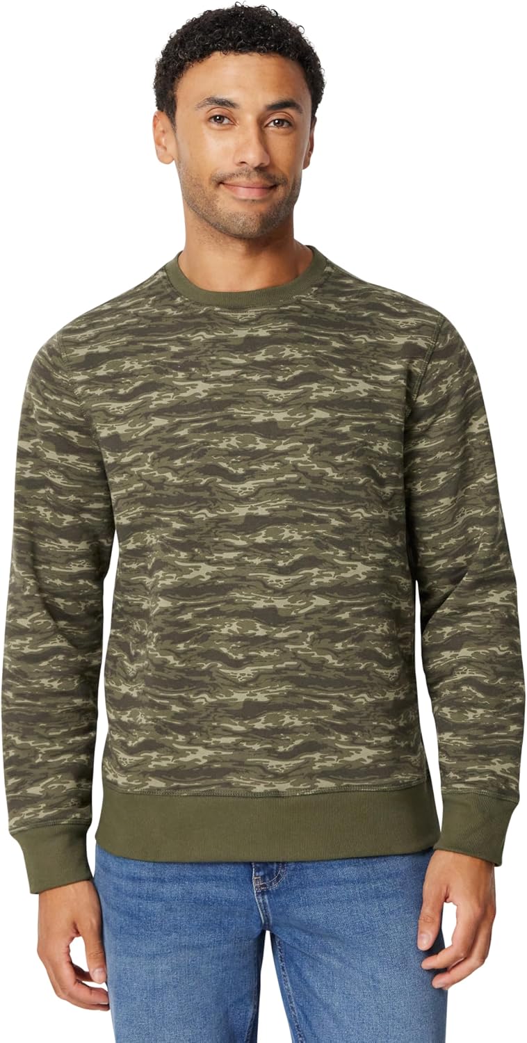 Amazon Essentials Men's Crew-Neck Fleece Sweatshirt with Ribbing (Available in Big and Tall)