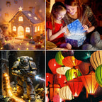 Aogist 200pcs 10-Colors Mini Lights with Hook,Long Standby Time Waterproof LED Balloon Light,Battery Powered,Ball Lamp for Balloon Paper Lantern Birthday Party Christmas Halloween