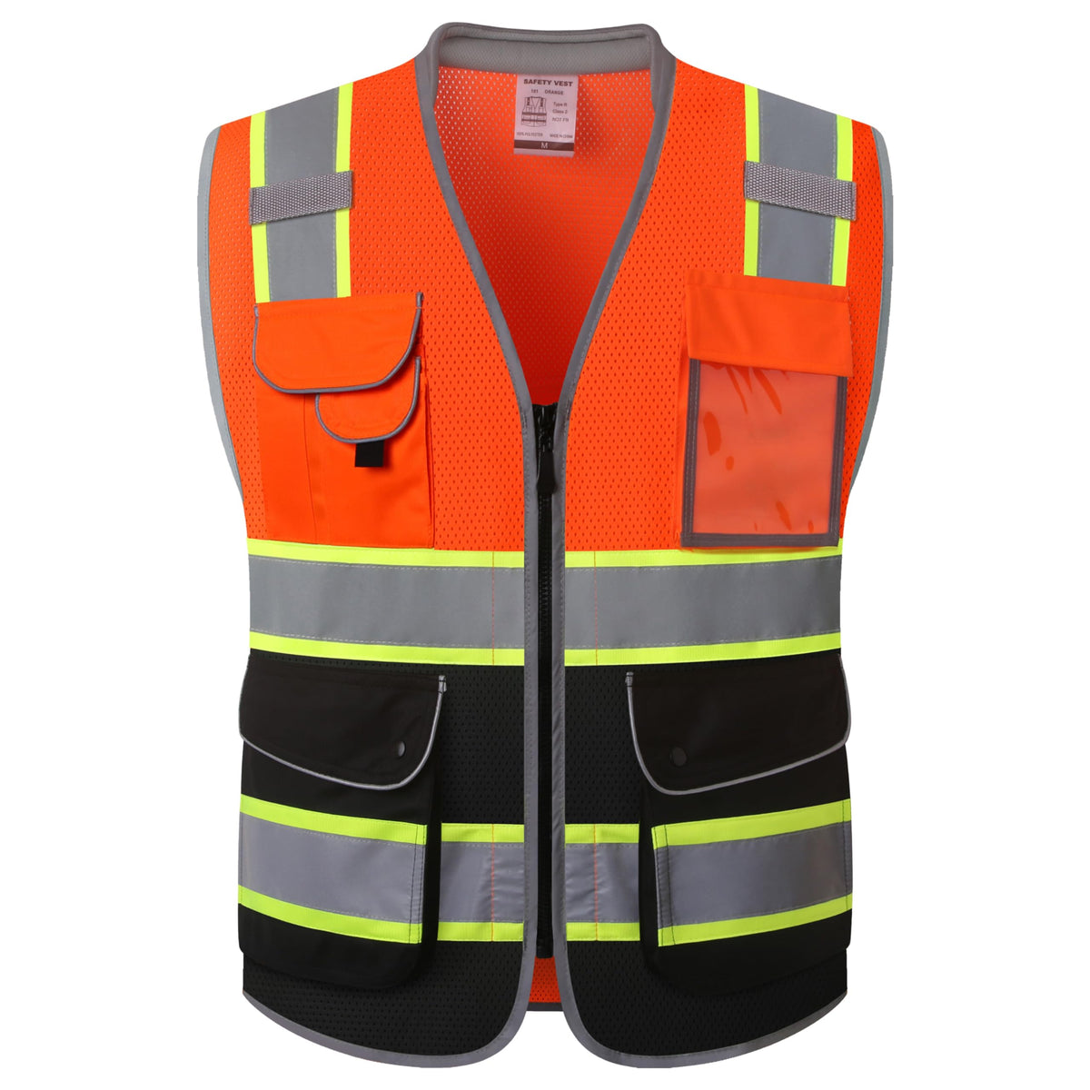 JKSafety Safety Vest for Men Women Reflective Hi Vis JK150 Green 3XL