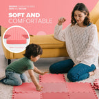 kidoola Foam Baby Play Mat (29x29cm) – Thick & Soft EVA Foam Interlocking Floor Tile Matting for Children – Large Multi Colour, Safe & Comfortable 7mm Thick Play Flooring (27pc)