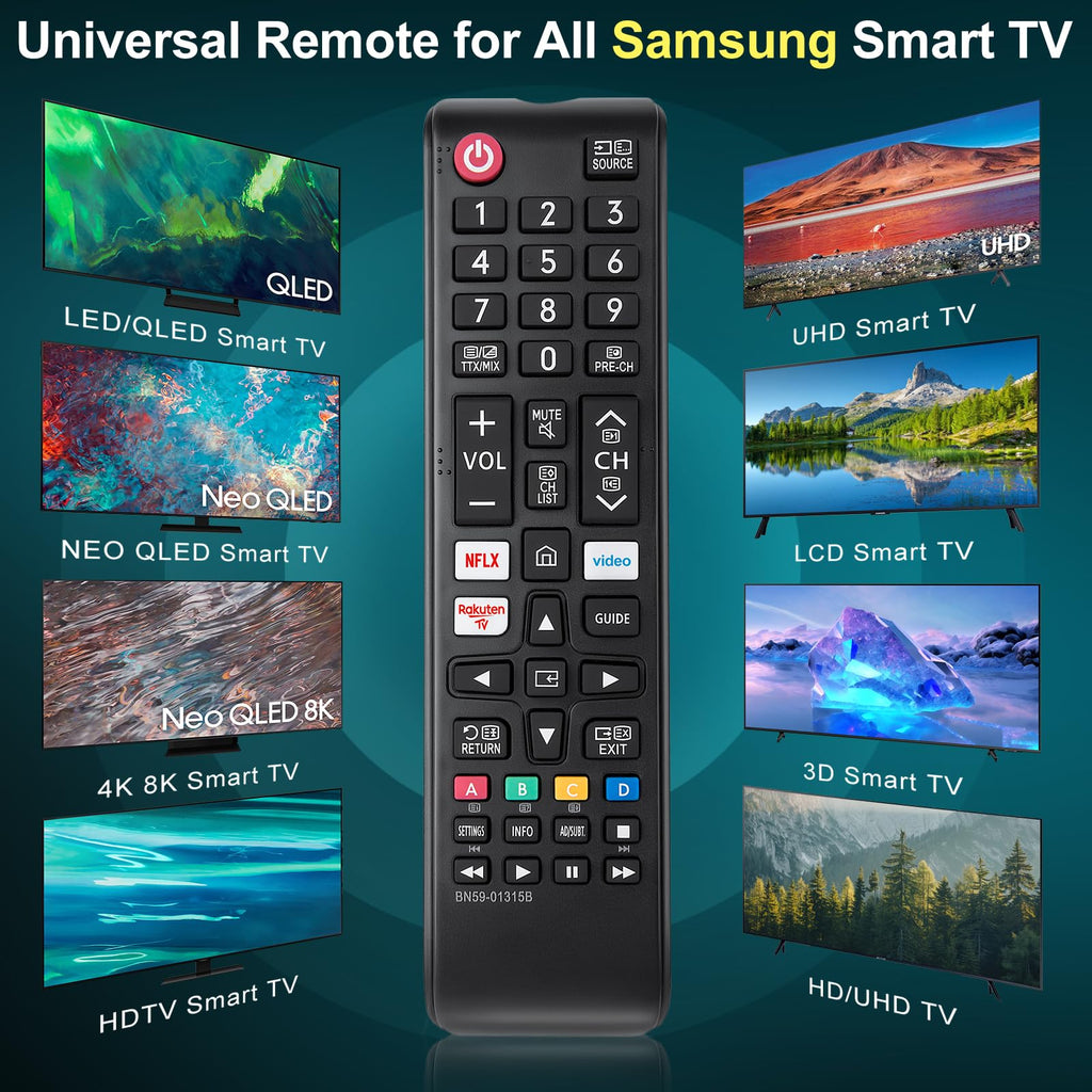 for JVC-TV-Remote-Control, Universal Replacement RM-C3338 for JVC Smart TV