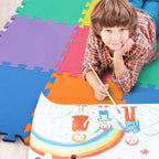 kidoola Foam Baby Play Mat (29x29cm) – Thick & Soft EVA Foam Interlocking Floor Tile Matting for Children – Large Multi Colour, Safe & Comfortable 7mm Thick Play Flooring (27pc)
